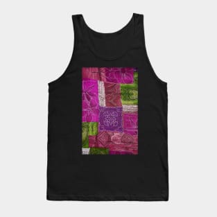 Pink Fabric Texture Tank Top